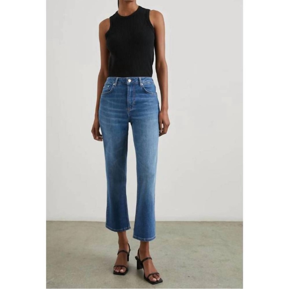 Rails The Sunset Crop flare jeans high rise  size 27 medium wash denim casual